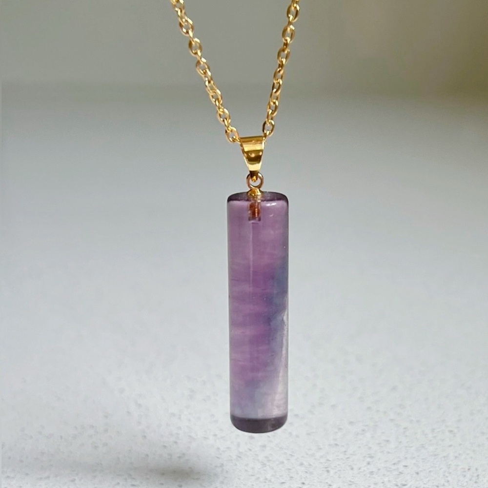Purple Fluorite Pendant